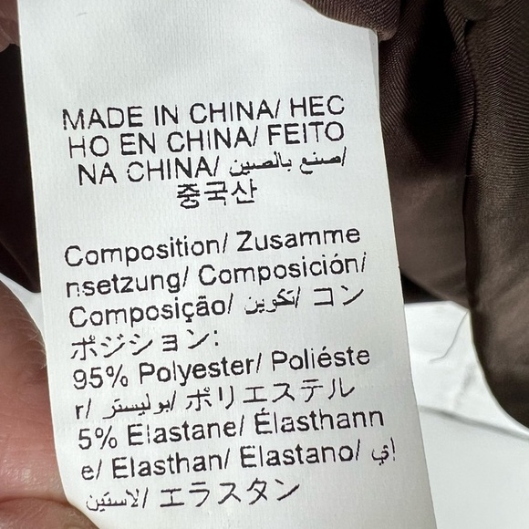 AMY ENJOY LIFE Chocolate Brown Satin Short Sleeve Mini Dress XL - Picture 6 of 6